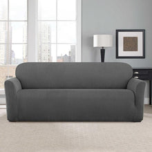 Load image into Gallery viewer, Sure Fit Modern Chevron Loveseat Slipcover in Gray
