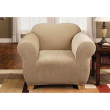 Load image into Gallery viewer, Sure Fit Stretch Sterling Chair Slipcover in Cream
