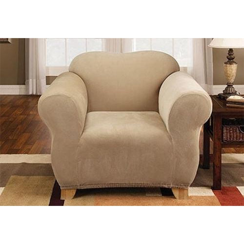 Sure Fit Stretch Sterling Chair Slipcover in Cream
