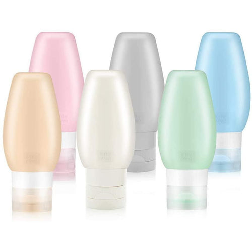 TSA Approved Travel Bottles, 3oz Leak Proof BPA Free Silicone, 6 pack