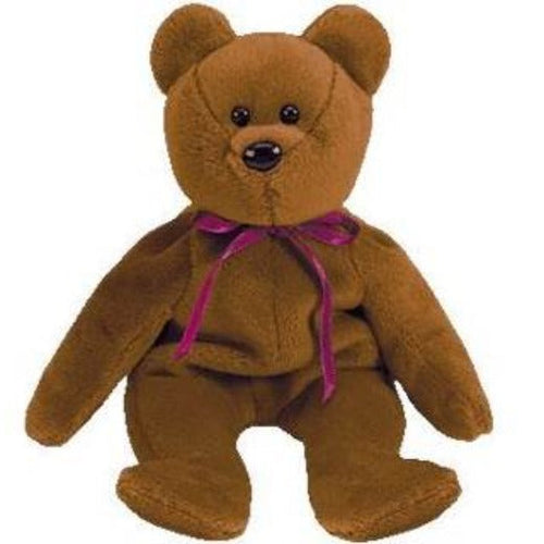 TY Beanie Baby - Teddy the New Face Bear Style 4050