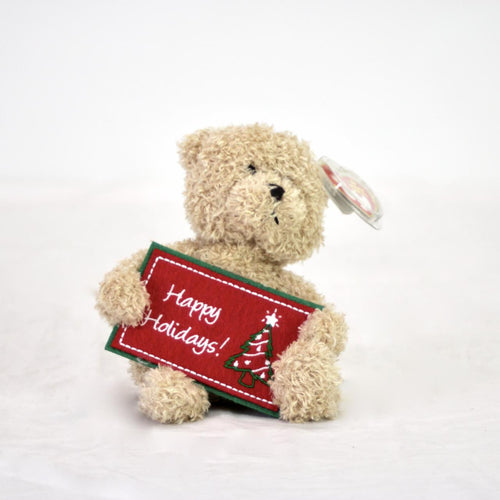 TY Happy Holidays the Bear Beanie Baby