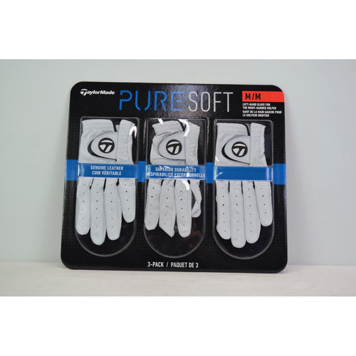 TaylorMade Pure Soft Right-Hand Golf Gloves 3-Pack