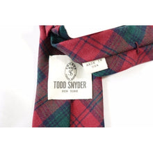 Load image into Gallery viewer, Todd Snyder Plaid Red Green 2.25 inch Skinny Wool Neck Tie

