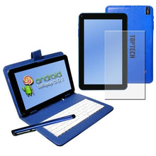Load image into Gallery viewer, Top Tech Audio 9&quot; Android Tablet PC Blue
