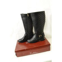 Load image into Gallery viewer, Tradition Carol knee high Boots Size-8M - Black
