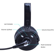 Load image into Gallery viewer, Trucker Wireless Bluetooth Headset with Microphone, Noise Cancelling
