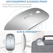 Load image into Gallery viewer, Tsmine Silver Wireless Mouse
