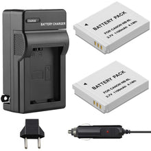 Load image into Gallery viewer, Two Pack Battery Charging Set For Canon NB-6L
