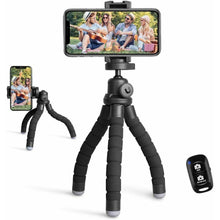 Load image into Gallery viewer, UBeesize Cell Phone Portable Adjustable Tripod with Remote
