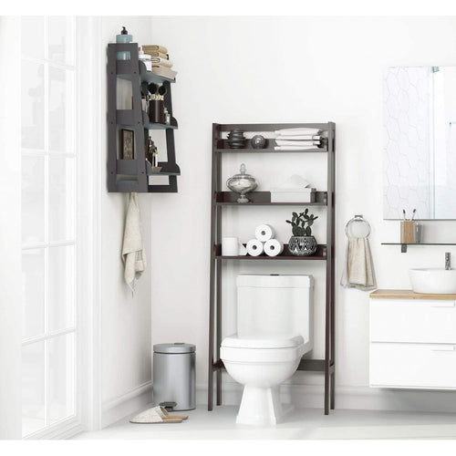 UTEX 3 Tier Over-the-Toilet Bathroom Space Saver - Espresso