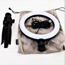 Load image into Gallery viewer, Ubeesize 8” Ring LED Light Tripod Stand with Bag
