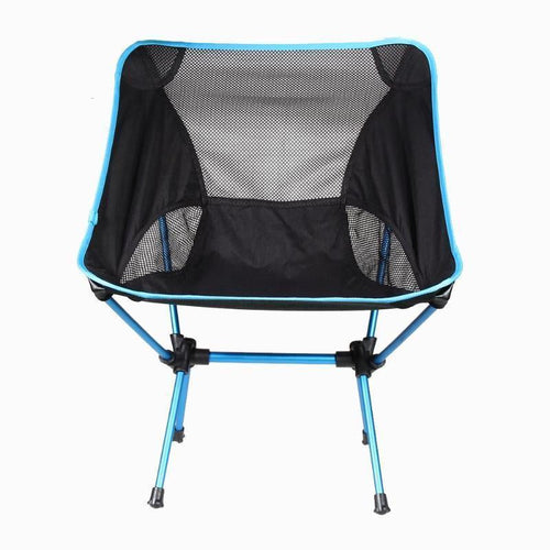 Ultralight Portable Camping Chair - Blue/Black