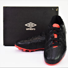 Load image into Gallery viewer, Umbro Unisex Kid&#39;s Soccer Cleat Size 1 (Black, Red, White)-Liquidation Store
