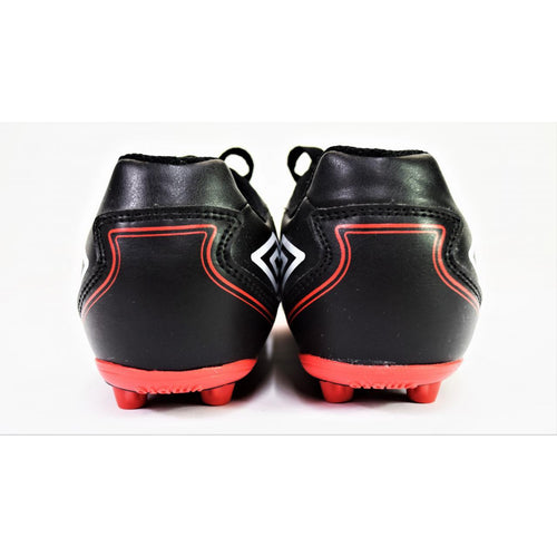 Umbro Unisex Kid's Soccer Cleat Size 1 (Black, Red, White)