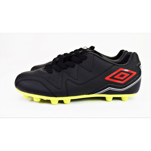 Umbro Unisex Kid's Soccer Cleat Size 3 (Black, Green, White)