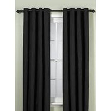 Load image into Gallery viewer, Union Square Grommet Top Window Curtain Panel 84&quot; Black
