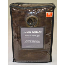 Load image into Gallery viewer, Union Square Grommet Top Window Curtain Panel 95&quot; Chocolate
