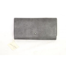 Load image into Gallery viewer, Universal Thread Women&#39;s Flap Trifold Wallet Charcoal
