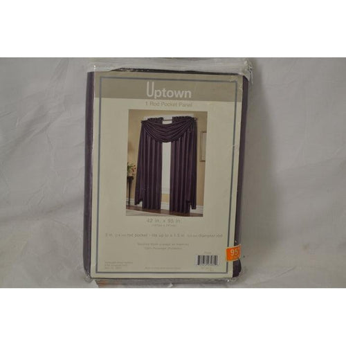 Uptown One Rod Pocket Curtain Panel 95