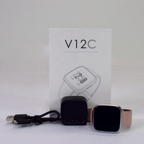 V12C Pink/ Silver Smart Watch