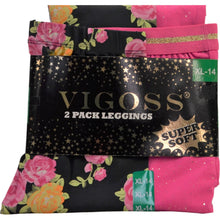 Load image into Gallery viewer, VIGOSS Girls&#39; 2-Pack Soft Stretch Leggings XL - 14
