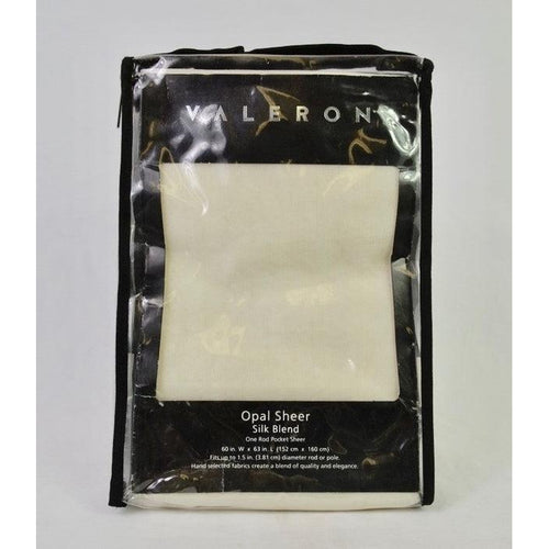 Valeron Opal Sheer 1 Silk Blend Rod Pocket Panel 63