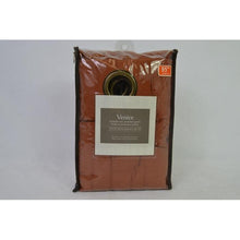 Load image into Gallery viewer, Venice 1 Grommet Window Curtain Panel 95&quot; Rust
