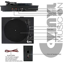 Load image into Gallery viewer, Vinyl Music On Bluetooth Vintage Turntable w/ Speakers
