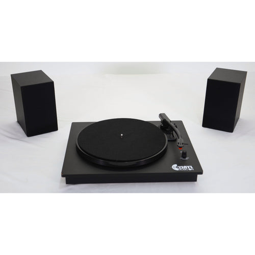 Vinyl Music On Bluetooth Vintage Turntable w/ Speakers