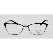 Load image into Gallery viewer, Vogue Women&#39;s 3989 Eyeglasses - Two-tone Shiny Black and Silver
