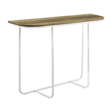Load image into Gallery viewer, Walker Edison Modern Curved Entry Table - Reclaimed Barnwood/White - 44&quot;

