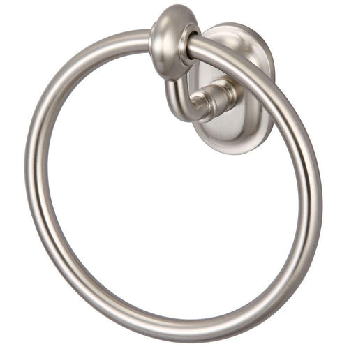 Water Creation Glass Series Towel Ring Brushed Nickel
