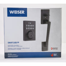 Load image into Gallery viewer, Weiser Smartcode 10 Electronic Deadbolt and Handleset Combo Pack - Aged Bronze
