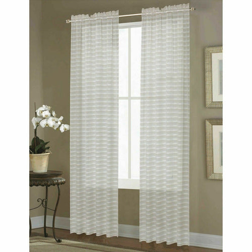 Westgate Dover Sheer One Rod Pocket Window Curtain Panel 95