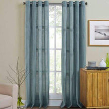 Load image into Gallery viewer, Weston Grommet Top Curtain Panel 84&quot; Grommet Top Curtain Panel 84&quot; Spa
