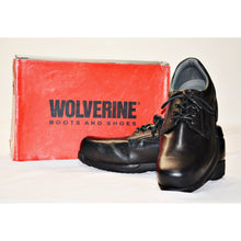 Load image into Gallery viewer, Wolverine Leader Oxford Lace Up Work Shoe Men Black 9
