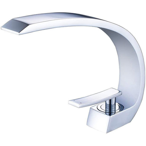 Wovier Waterfall Bathroom Sink Faucet Chrome