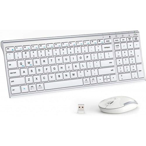 iClever 2.4G Silver IC-GK03 Wireless Keyboard and Mouse Combo