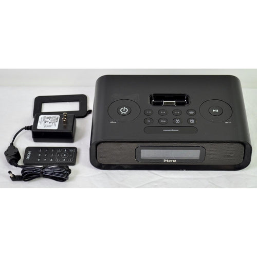 iHome iP97 AM/FM Dual Alarm Clock Radio with Apple 30-Pin Connector Dock