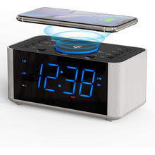 Load image into Gallery viewer, iTOMA Wireless Charging Alarm Clock
