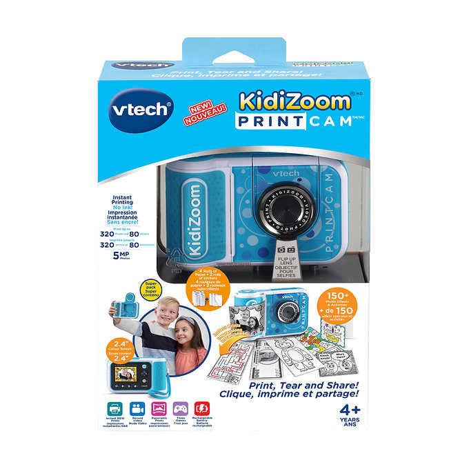 vTech Instant Printing Digital Camera For Kids, KidiZoom/Blue - With B –  Liquidation Nation