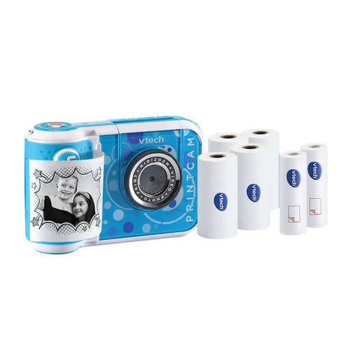 vTech Instant Printing Digital Camera For Kids, KidiZoom/Blue - With Bonus Refill Paper